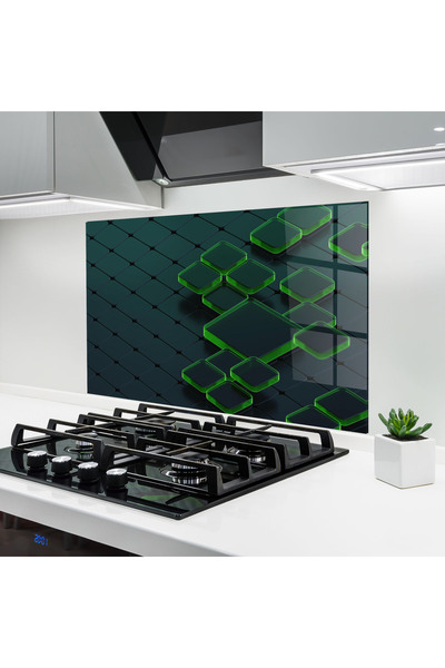 Arthub Panou Sticla Bucatarie, Protectie aragaz, Termorezistent, Abstracte, G...