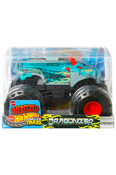 HOT WHEELS سيارة مونستر تراك قصة فضفاضة دي دراجونايزر معدنية JCC90