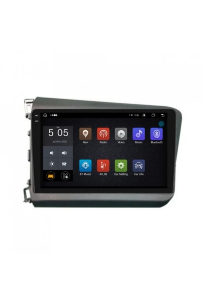 Piloton Navigație pentru Honda Civic 9 Sedan (2011-2015) - 2K QLED, 8GB RAM, ...