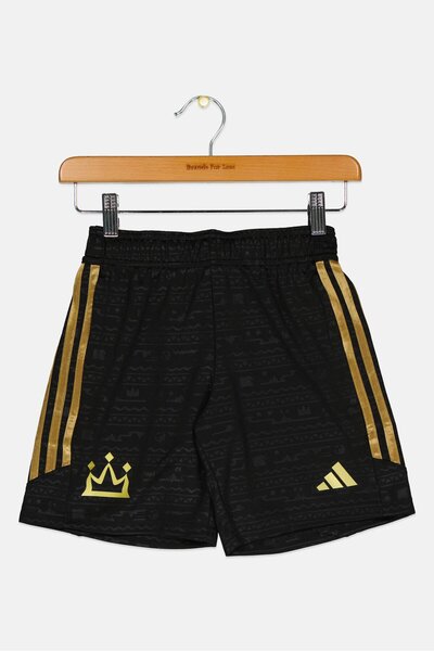 adidas Kids Boy Brand Logo Outdoor Shorts, Black