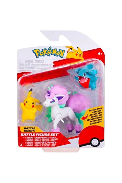 Jazwares Toys Jazwares Pokemon Battle - Pachet de 3 figurine (pkw4097)