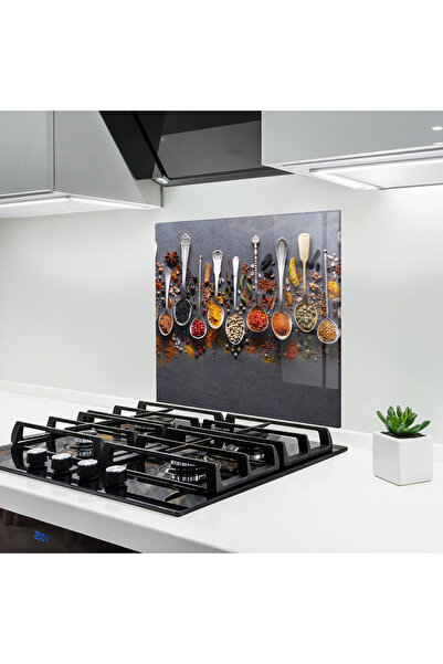 Arthub Panou Sticla Bucatarie, Protectie aragaz, Termorezistent, Alimente, Sp...