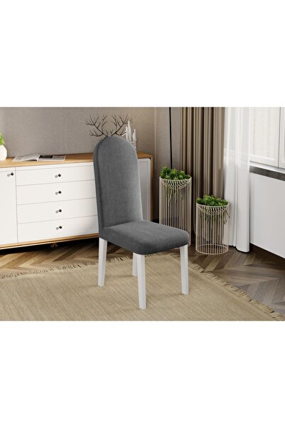 Mobila Laguna Upholstered chair, Laguna, Grand, 46 x 52 x 106 cm, White Beech Wood Legs