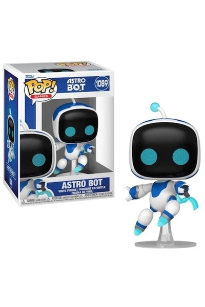 Funko Pop Games Collectible Figure - Astro Bot #1089, PVC, white-blue, 10 cm
