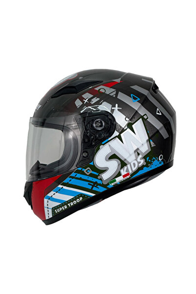 Sway KASK ÇOCUK 815K GLOSS ALIEN TİTANUM FULL FACE