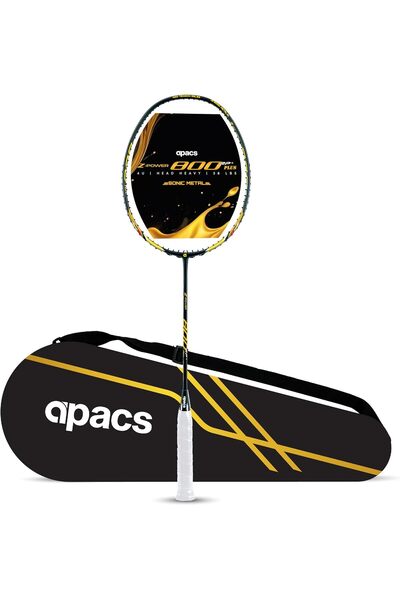 Apacs Z-Power 800 RP+ 4U Head Heavy Unstrung Badminton Racquet (38LBS, Japan Graphite)