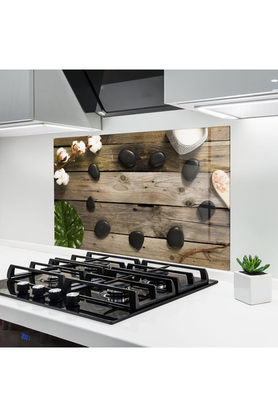 Arthub Kitchen Glass Panel, Stove Protection, Heat Resistant, Feng-shui, Cott...