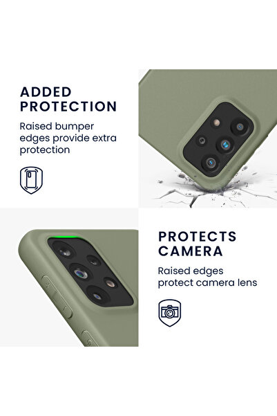 KWmobile Case for Samsung Galaxy A33 5G, Light Green, Silicone, KWM000015FQ015C