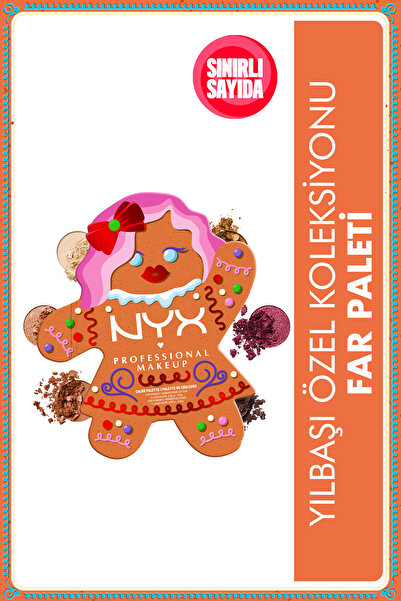 NYX Professional Makeup Holiday Özel Koleksiyonu Gingerbaddie Eyeshadow Far P...