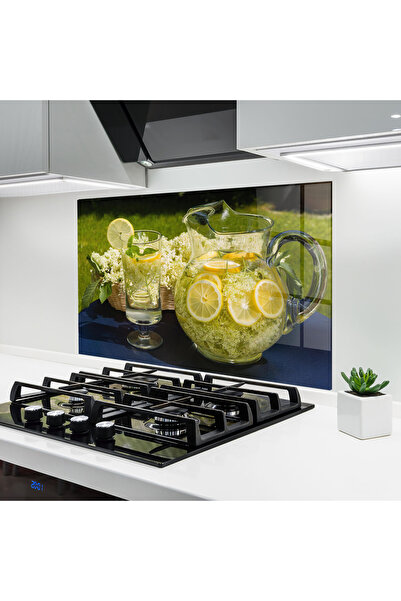 Arthub Panou Sticla Bucatarie, Protectie aragaz, Termorezistent, Alimente, Le...