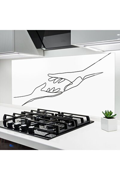 Arthub Panou Sticla Bucatarie, Protectie aragaz, Termorezistent, Abstracte, H...