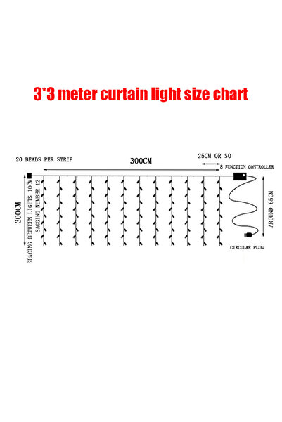 Generic Christmas garden courtyard outdoor lights LED waterproof light strings ambient lights
