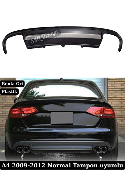 SML Dizayn 2009-2010-2011-2012 Audi A4 B8 Difüzör S4 Difizör Plastik Standart Tampon uyumlu