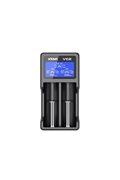 XTAR Incarcator universal acumulatoare VC2 li-ion, cu LCD, USB,