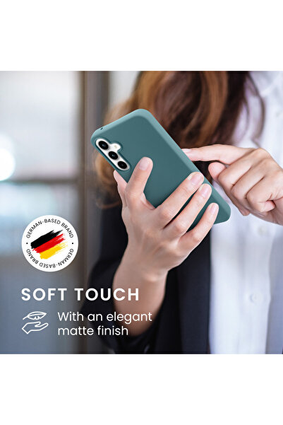 KWmobile Case for Samsung Galaxy A55 5G, Light Green, Silicone, KWM000021MG013C