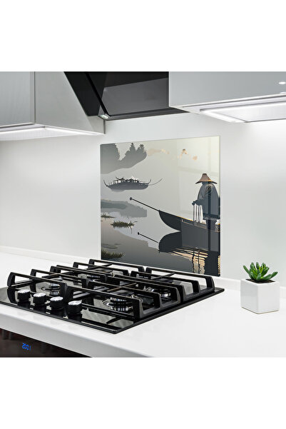 Arthub Panou Sticla Bucatarie, Protectie aragaz, Termorezistent, Peisaje, Gre...