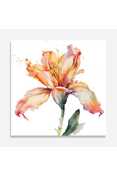 Arthub Panou Sticla Bucatarie, Protectie aragaz, Termorezistent, Flori, Orange Purple Lily