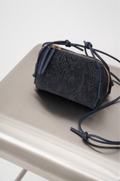 moreno silk Denim Color Pattern Tiny Bag