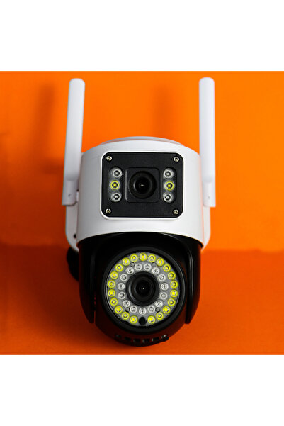 OEM IP surveillance camera 2 EYES VIEW 2 SCREEN at the same time 5.0MPX 360 degree rotation
