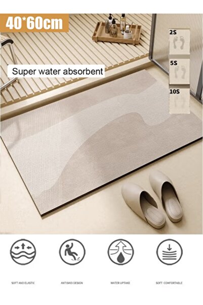Generic Bathroom Mat 40*60cm Anti-Slip Floor Mat Absorbent Carpet Kitchen Sin...