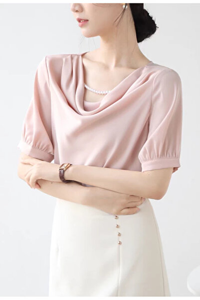 1way Casual satin blouse
