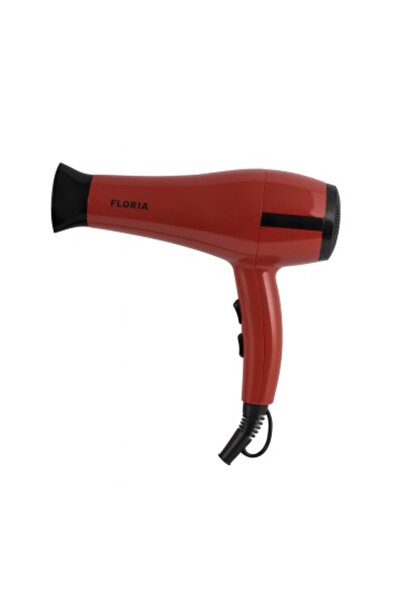 Floria ZLN 8984 Hair Dryer 1800 W 2 Speed 3 Heat Cold Air Concentrator Red
