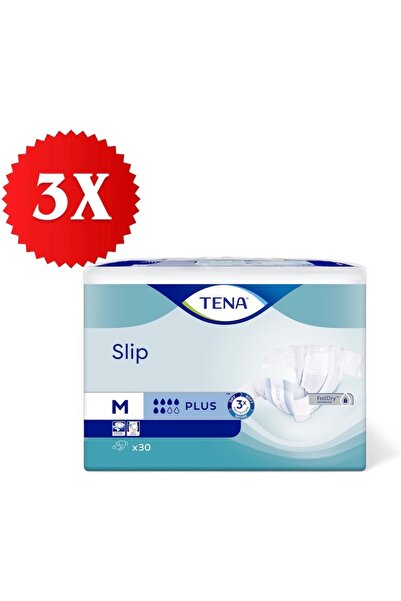 TENA SET 3x Adult incontinence diapers, Slip Plus, size M, 30 pieces