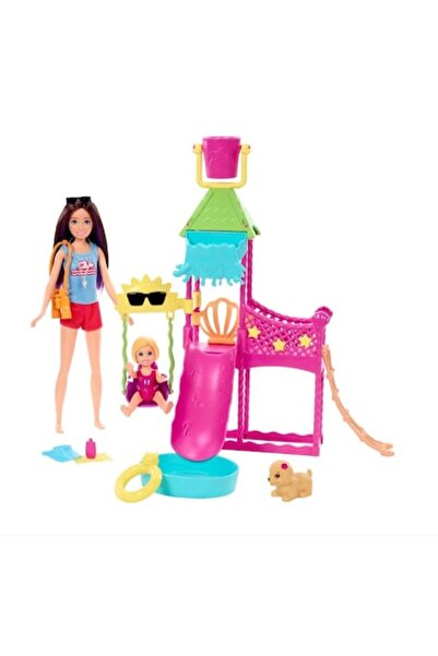 mattel Papusa Barbie Skipper Primele Muncării Parc Acvatic (HKD80)