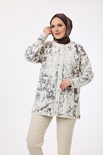 My City 40984 - Stylish Comfortable Patterned Women's Knitwear Jacket