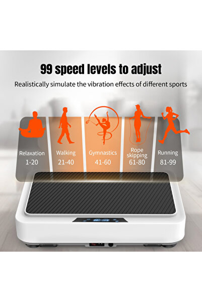 YESMAX Whole Body Vibration Plate Exercise Machine, Portable Home Training Equipment With LCD Display