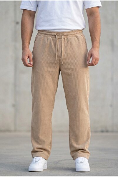 hello7 Men's Velvet Baggy Fit Pants