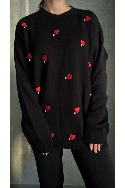 Aure Store Kalpli Taşlı Triko Tunik