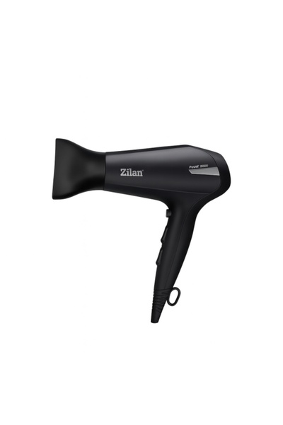 Zilan ZLN 9396 Hair Dryer 2000W - Ionic, Foldable Handle, Cold Air, Concentrator, Black
