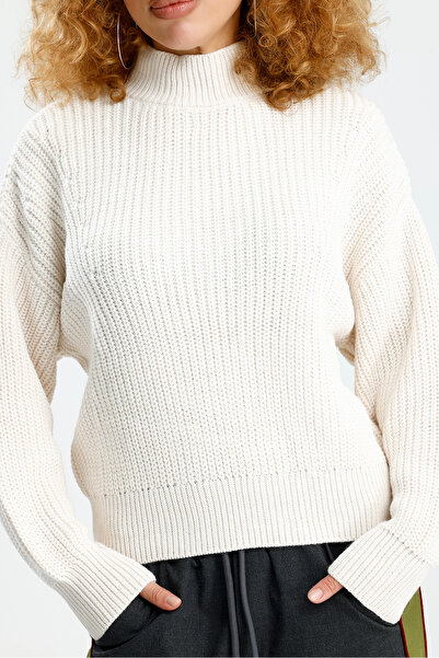 Figo Σελανίκη Πλεκτοποίηση ψηλός λαιμός oversized Γυναικείο Πουλόβερ