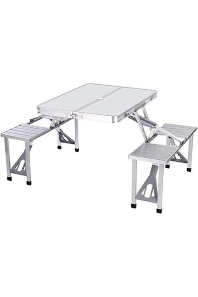 OEM Masa de cafea 4 Scaune din aluminiu pentru camping în aer liber portabila si pliabila