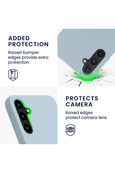 KWmobile Case for Samsung Galaxy A34 5G, Light Blue, Silicone, 60809.58