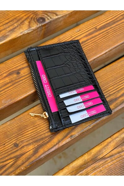 Nudia Women's Card Holder Wallet with Multi-Compartment Pattern Inside the Bag