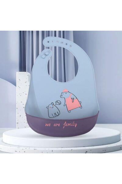 Hibobi Premium مريلة أطفال من السيليكون قابلة للتعديل ومقاومة للماء والغبار و...