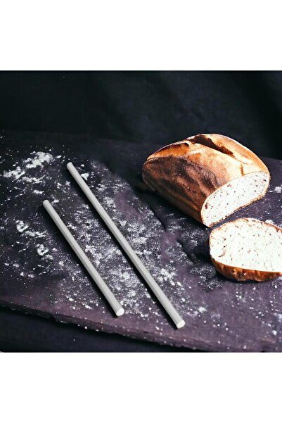 OTOBİR 304 Kalite Paslanmaz Çelik Krom Oklava 50 Cm