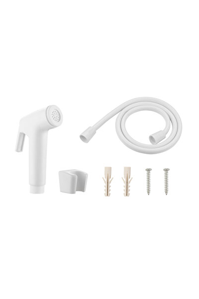Lawazim Plastic Bidet Sprayer 1.2m Hose White