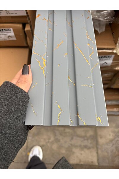 DECOTARZ POLİMER LAMBİRİ MERMERMAVİ 12*280 CM 8 ADET