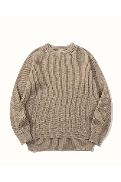 FAVORİST Чоловічий трикотажний светр з велосипедним коміром BTK