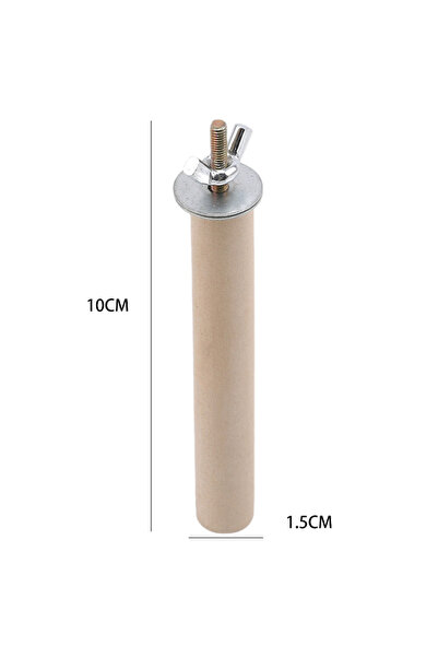 Choice4 1.5x10cm Parrot Pet Raw Standing Stick Wood Hanging Stand Rack Toy St...