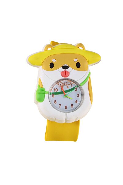 OEM Cartoon Kids' Watch Quartz Watch Patting Watch Silicone Watch Kids' Toy-Straw Hat Wang Quartz