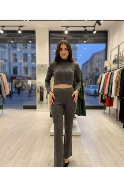 ERA material reiat Set crop și pantaloni