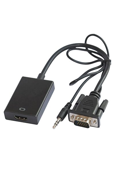 OEM Adapter cable VGA+ jack 3.5mm-HDMI, male-female, 0.1m