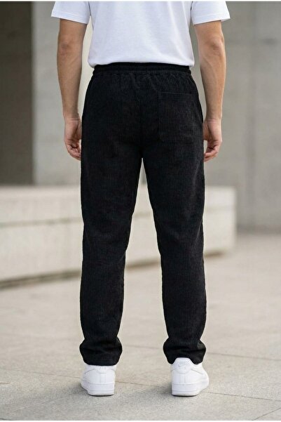 hello7 Men's Velvet Baggy Fit Pants