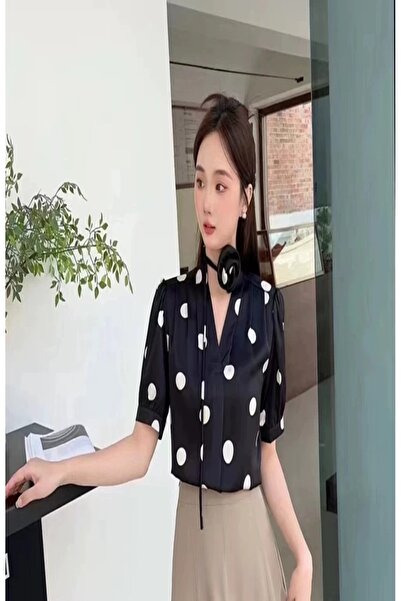 1way casual polka dot blouse