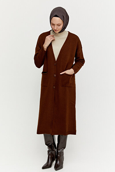 Setrms Sırtı Desenli Triko Hırka