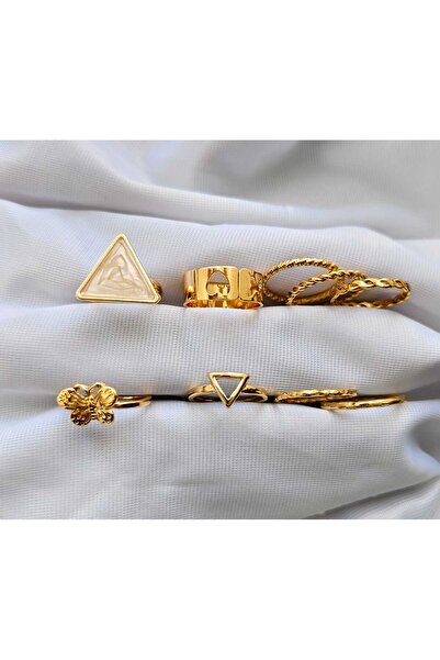 Tuel تصميم أنيق قابل للتعديل 9 قطع خواتم متعددة